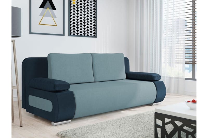 Kintore 2-sits Bäddsoffa NO_BRAND Blue/Green - Huonekalut - Sohva - Vuodesohva