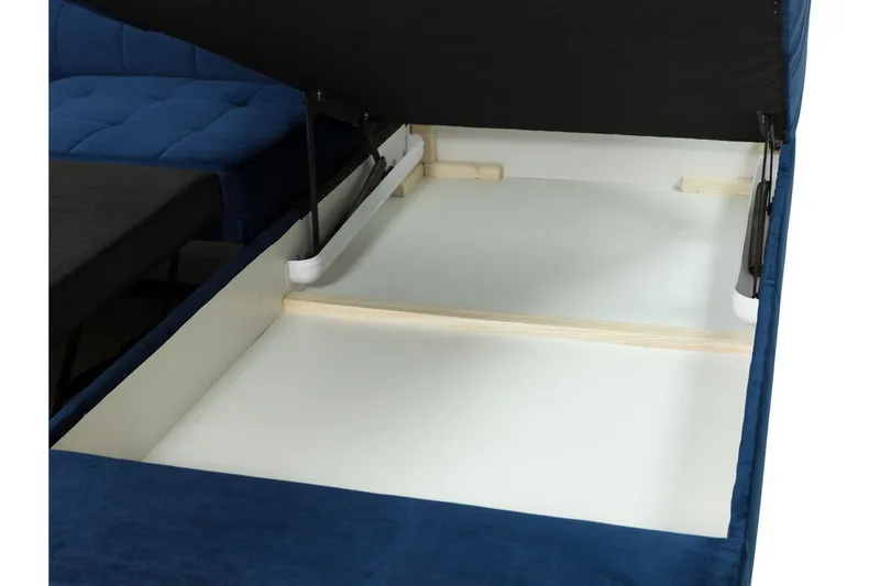 Kintore 3-sits Hörnbäddsoffa Black - Huonekalut - Sohva - Vuodesohva