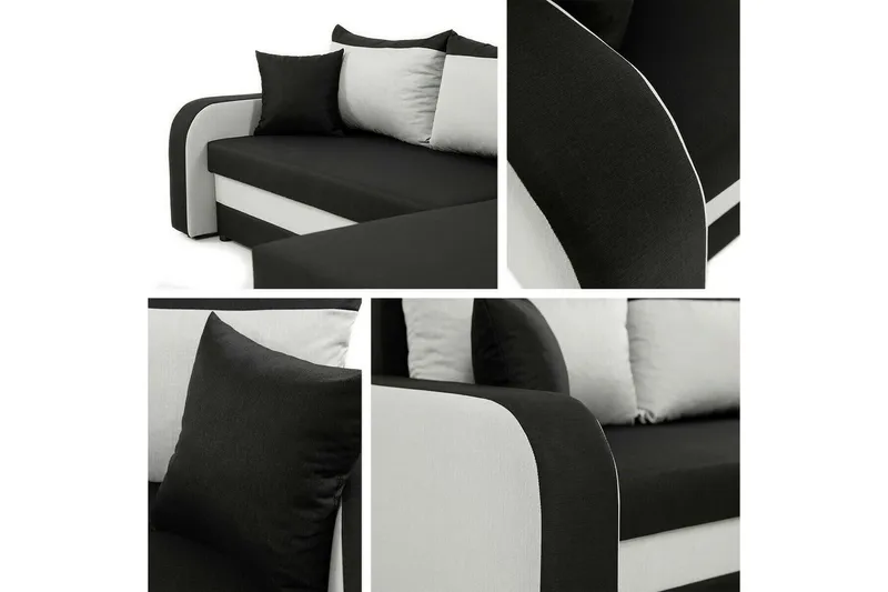 Kintore 3-sits Hörnbäddsoffa Dark blue - Huonekalut - Sohva - Vuodesohva