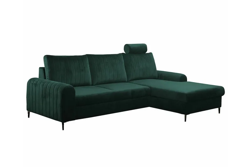 Kintore 3-sits Hörnbäddsoffa Dark green, undefined