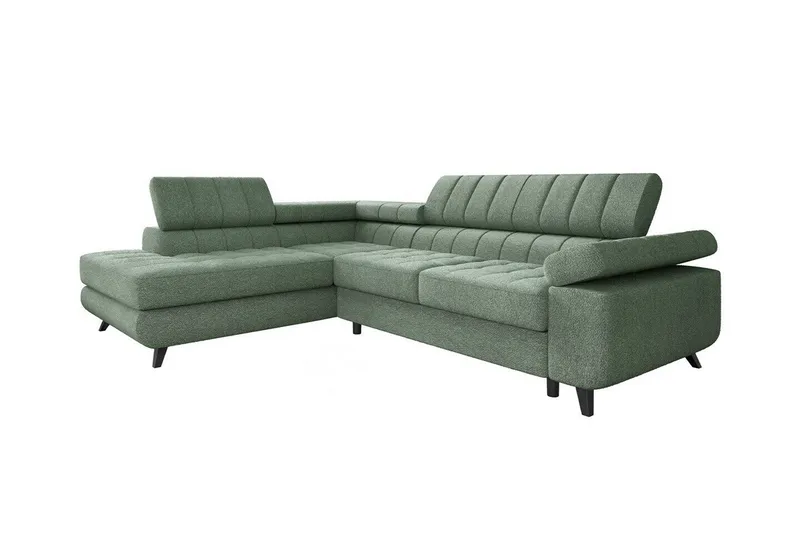Kintore 3-sits Hörnbäddsoffa Light green, undefined