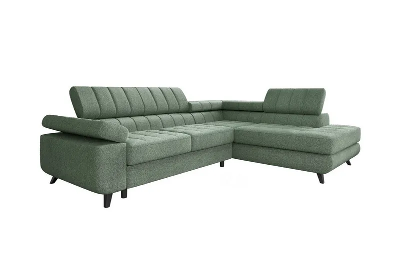 Kintore 3-sits Hörnbäddsoffa Light green, undefined
