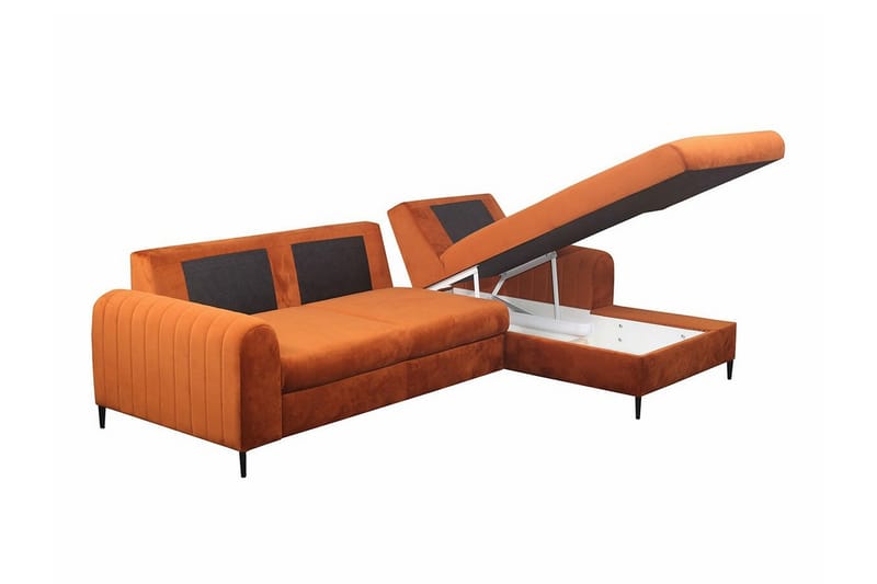 Kintore 3-sits Hörnbäddsoffa Light grey/Dark grey - Huonekalut - Sohva - Vuodesohva