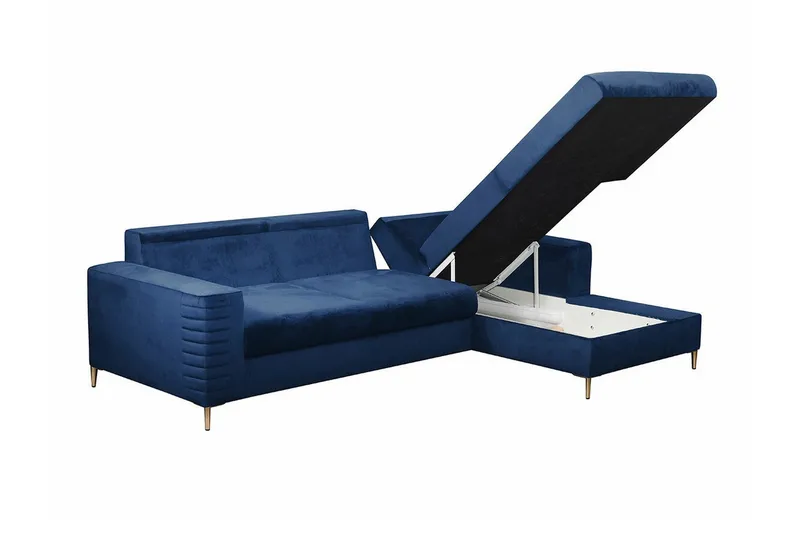 Kintore 3-sits Hörnbäddsoffa Light grey/Dark grey - Huonekalut - Sohva - Vuodesohva