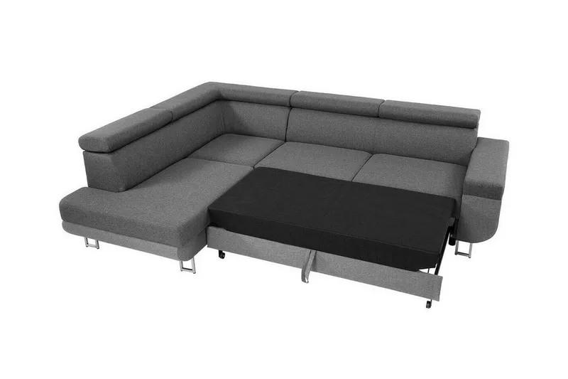 Kintore 3-sits Hörnbäddsoffa Ljusgrå - Huonekalut - Sohva - Vuodesohva