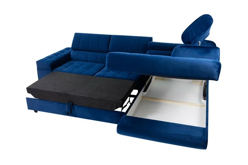 Kintore 3-sits Hörnbäddsoffa Ljusgrå - Huonekalut - Sohva - Vuodesohva