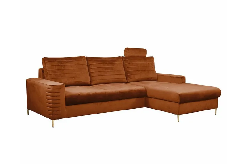 Kintore 3-sits Hörnbäddsoffa NO_BRAND Orange, undefined
