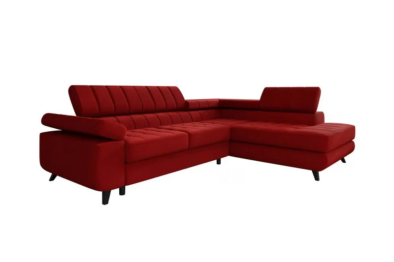 Kintore 3-sits Hörnbäddsoffa NO_BRAND Red, undefined
