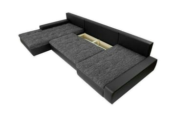 Kintore 4-istuttava oikeanpuoleinen kulmavuodesohva 140x340 cm säilytyksellä sametti - Sininen - Huonekalut - Sohva - Vuodesohva