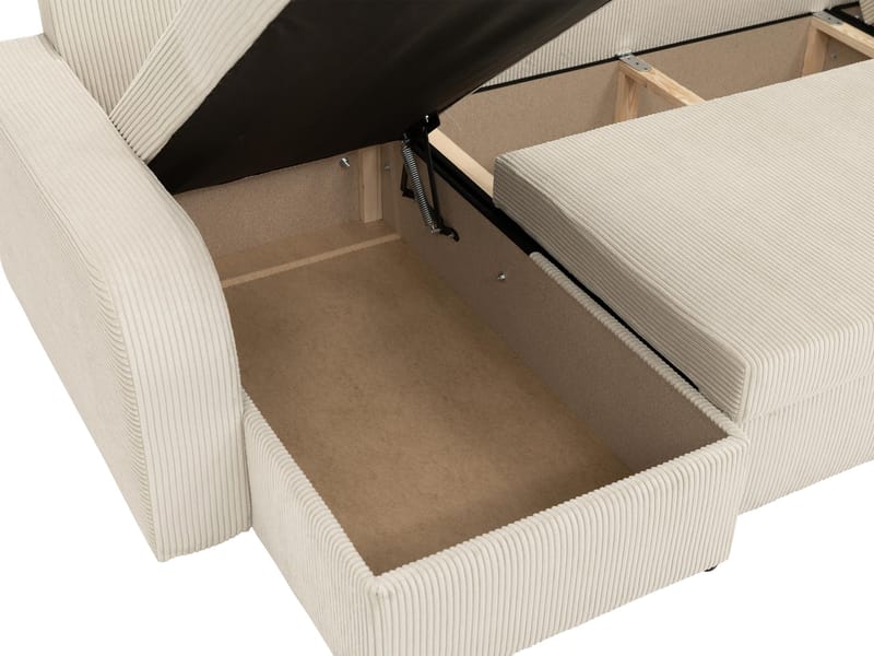 Kintore 4-sits Hörnbäddsoffa Black/Grey - Huonekalut - Sohva - Vuodesohva