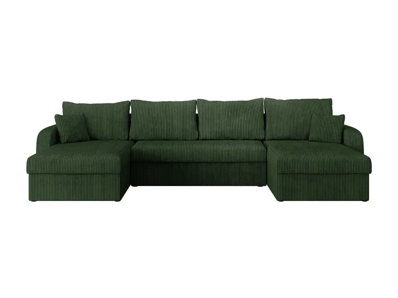 Kintore 4-sits Hörnbäddsoffa Black/Light grey - Huonekalut - Sohva - Vuodesohva