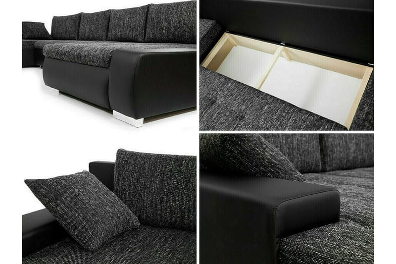 Kintore 4-sits Hörnbäddsoffa Dark blue - Huonekalut - Sohva - Vuodesohva