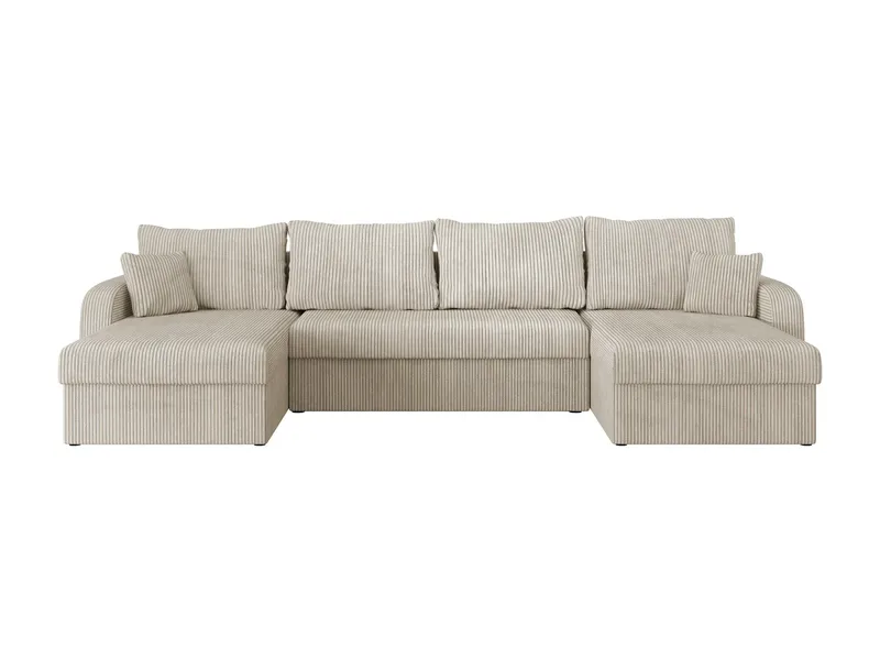 Kintore 4-sits Hörnbäddsoffa Grey/wood||Grey/Black - Huonekalut - Sohva - Vuodesohva