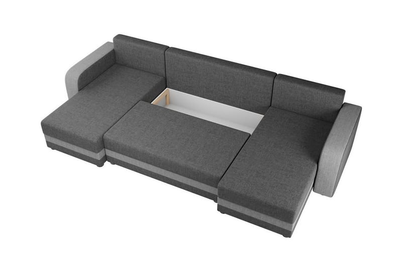 Kintore 4-sits Hörnbäddsoffa NO_BRAND Dark grey - Huonekalut - Sohva - Vuodesohva