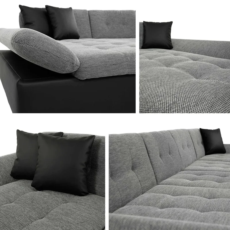 Kintore 5-sits Hörnbäddsoffa Dark grey - Huonekalut - Sohva - Vuodesohva