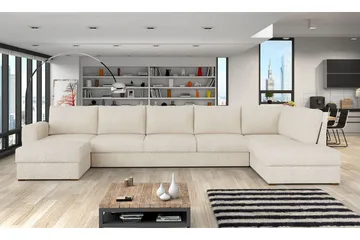 Kintore 6-sits Hörnbäddsoffa White - Huonekalut - Sohva - Vuodesohva
