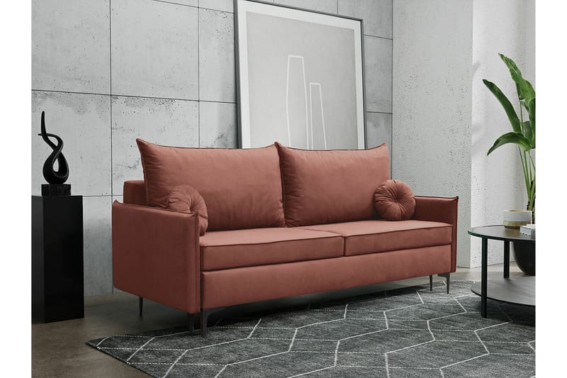 Knocklong 2-sits Bäddsoffa NO_BRAND Brown - Huonekalut - Sohva - Vuodesohva