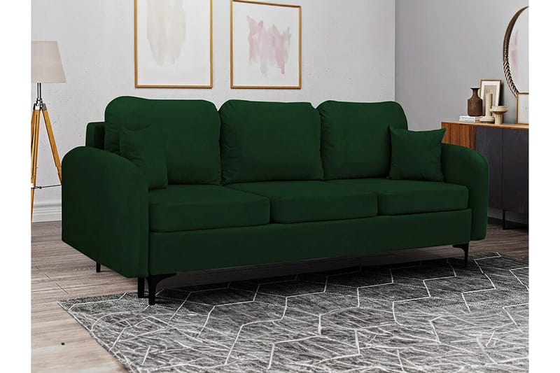 Knocklong 2-sits Bäddsoffa NO_BRAND Dark green - Huonekalut - Sohva - Vuodesohva
