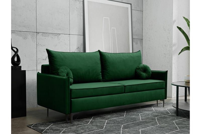 Knocklong 2-sits Bäddsoffa NO_BRAND Dark green - Huonekalut - Sohva - Vuodesohva