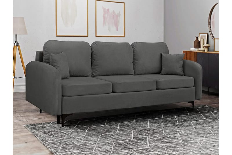 Knocklong 2-sits Bäddsoffa NO_BRAND Dark grey - Huonekalut - Sohva - Vuodesohva