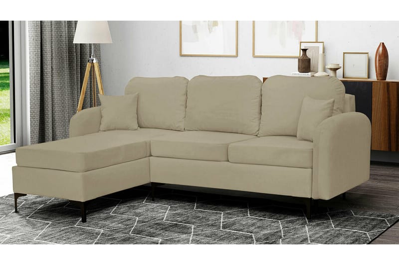 Knocklong 3-sits Hörnbäddsoffa Light green - Huonekalut - Sohva - Vuodesohva