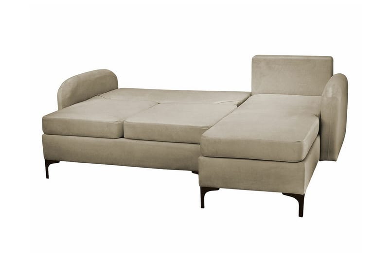 Knocklong 3-sits Hörnbäddsoffa NO_BRAND Black - Huonekalut - Sohva - Vuodesohva
