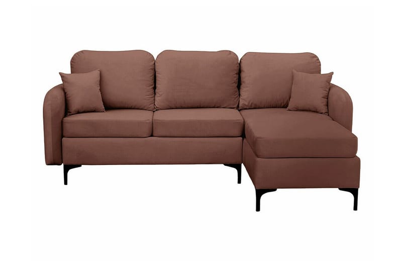 Knocklong 3-sits Hörnbäddsoffa NO_BRAND Brown - Huonekalut - Sohva - Vuodesohva