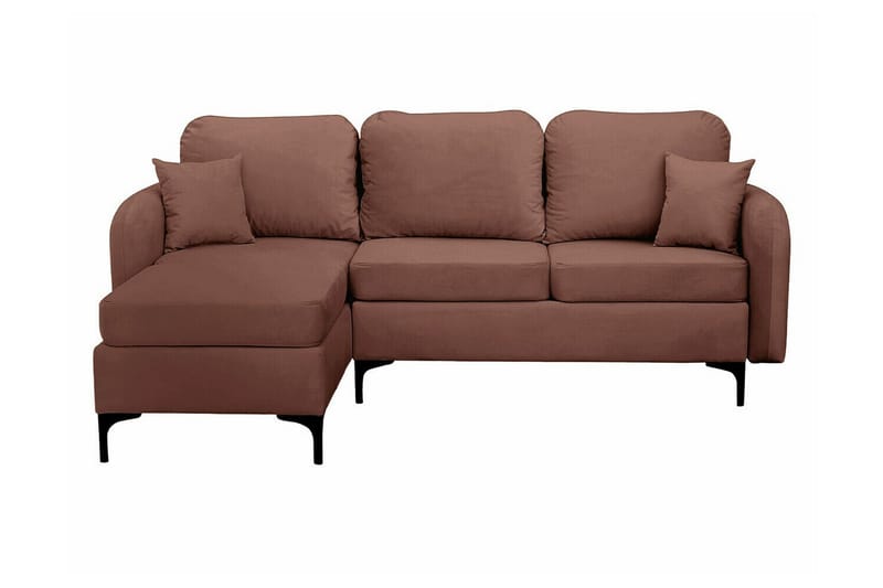Knocklong 3-sits Hörnbäddsoffa NO_BRAND Brown - Huonekalut - Sohva - Vuodesohva