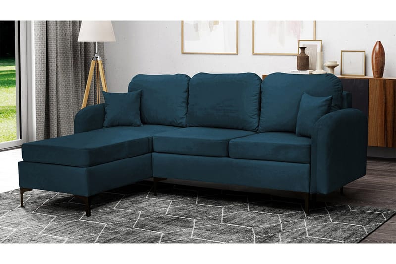 Knocklong 3-sits Hörnbäddsoffa NO_BRAND Dark blue - Huonekalut - Sohva - Vuodesohva
