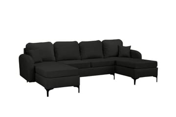 Knocklong 4-sits Hörnbäddsoffa Black - Huonekalut - Sohva - Vuodesohva