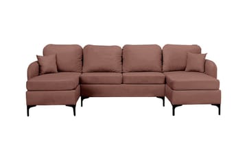 Knocklong 4-sits Hörnbäddsoffa Brown - Huonekalut - Sohva - Vuodesohva