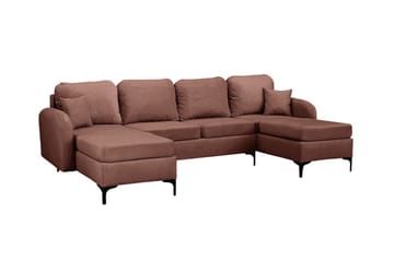 Knocklong 4-sits Hörnbäddsoffa Brown - Huonekalut - Sohva - Vuodesohva