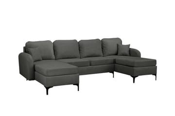 Knocklong 4-sits Hörnbäddsoffa Dark grey - Huonekalut - Sohva - Vuodesohva