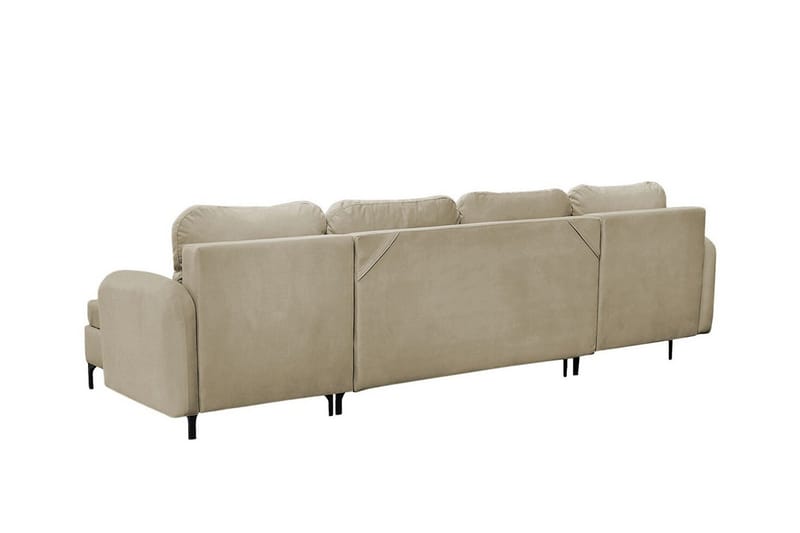 Knocklong 4-sits Hörnbäddsoffa NO_BRAND beige - Huonekalut - Sohva - Vuodesohva