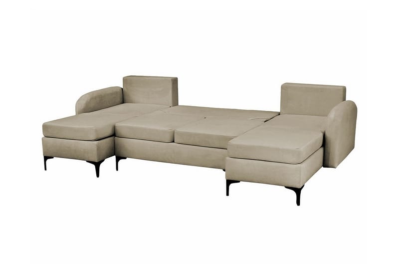 Knocklong 4-sits Hörnbäddsoffa NO_BRAND beige - Huonekalut - Sohva - Vuodesohva