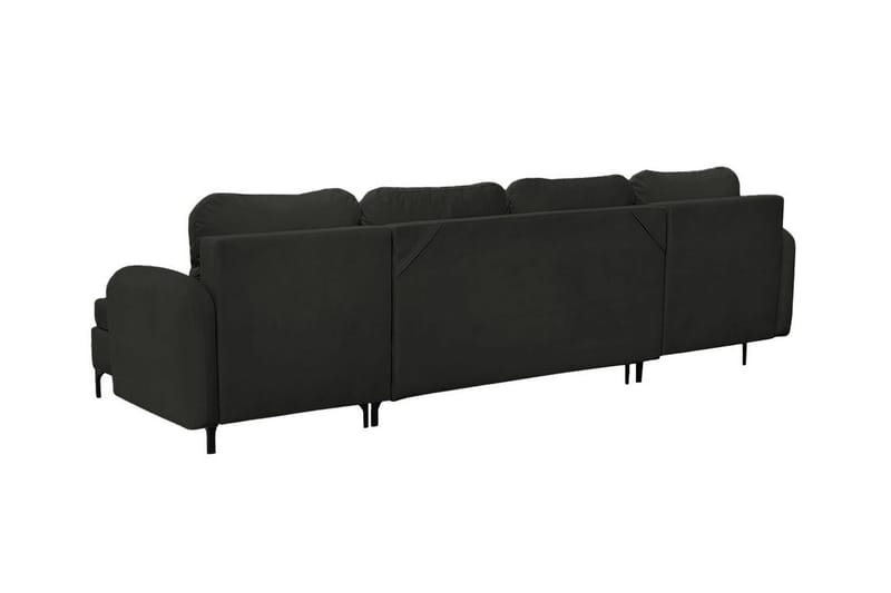 Knocklong 4-sits Hörnbäddsoffa NO_BRAND Black - Huonekalut - Sohva - Vuodesohva