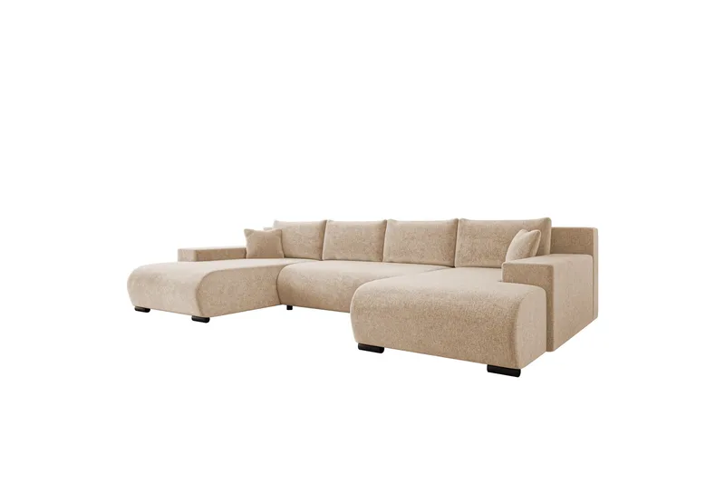 Krysen Vuodedivaanisohva, kaksoisdivaani, 4-istuttava - Beige - Huonekalut - Sohva - Vuodesohva