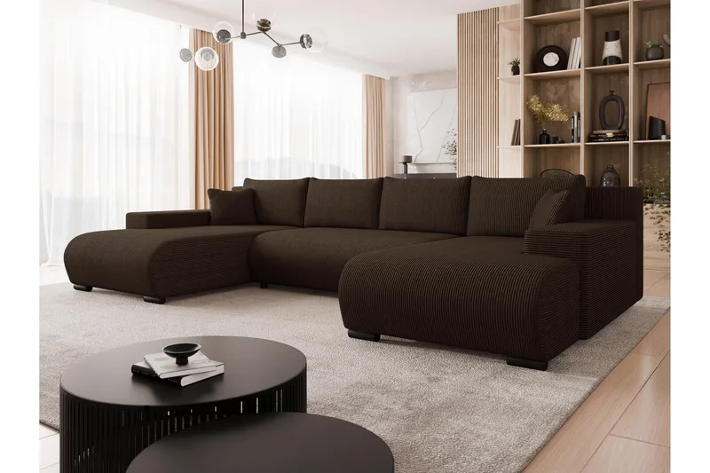 Krysen Vuodedivaanisohva, kaksoisdivaani, 4-istuttava - Beige - Huonekalut - Sohva - Vuodesohva