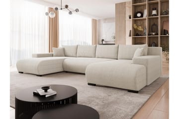 Krysen Vuodedivaanisohva, kaksoisdivaani, 4-istuttava - Beige - Huonekalut - Sohva - Vuodesohva