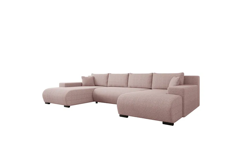 Krysen Vuodedivaanisohva, kaksoisdivaani, 4-istuttava - Rosa - Huonekalut - Sohva - Vuodesohva