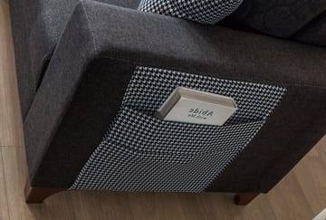 Kulmadivaanisohva vuodemekanismilla Atelier Del Sofa Loft Left (230 x 90 x 150 cm) Antrasiitti - Antrasiitti - Huonekalut - Sohva - Vuodesohva