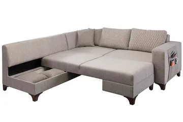Kulmadivaanisohva vuodemekanismilla Atelier Del Sofa Loft Left (230 x 90 x 150 cm) kerma - Kerma - Huonekalut - Sohva - Vuodesohva