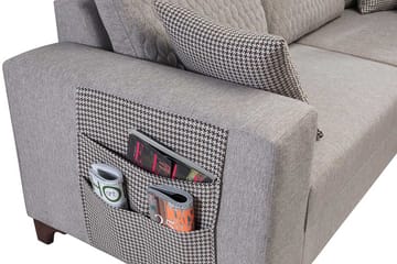 Kulmadivaanisohva vuodemekanismilla Atelier Del Sofa Loft Left (230 x 90 x 150 cm) kerma - Kerma - Huonekalut - Sohva - Vuodesohva