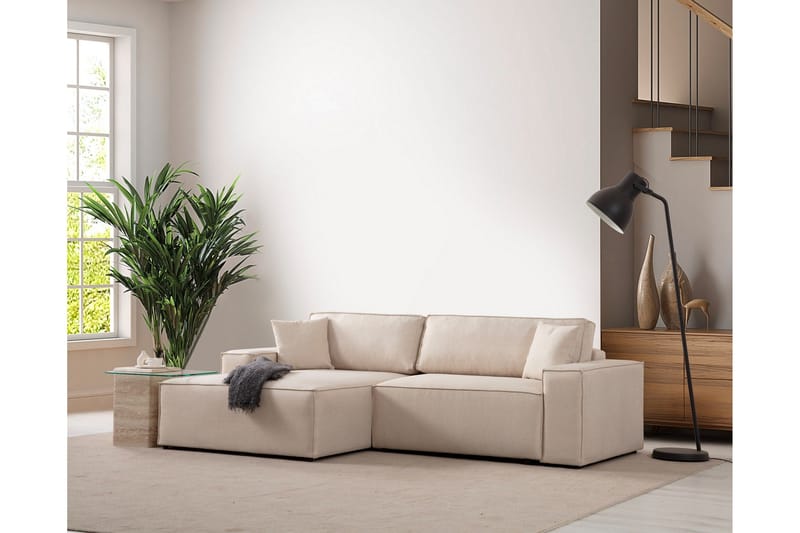 Kulmahenkilösohva Munehiro - Ecru - Huonekalut - Sohva - Vuodesohva