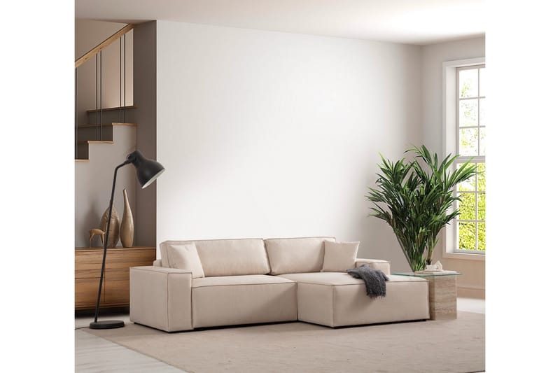 Kulmahenkilösohva Munehiro, Ecru