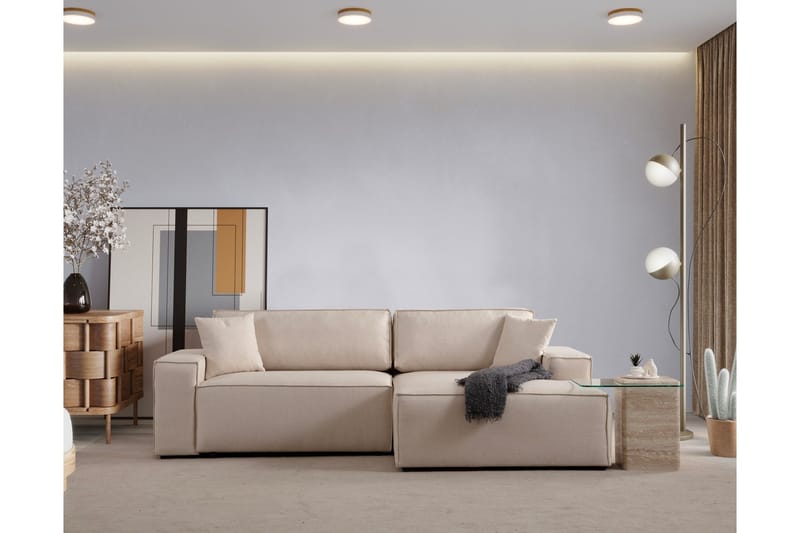 Kulmahenkilösohva Munehiro - Ecru - Huonekalut - Sohva - Vuodesohva