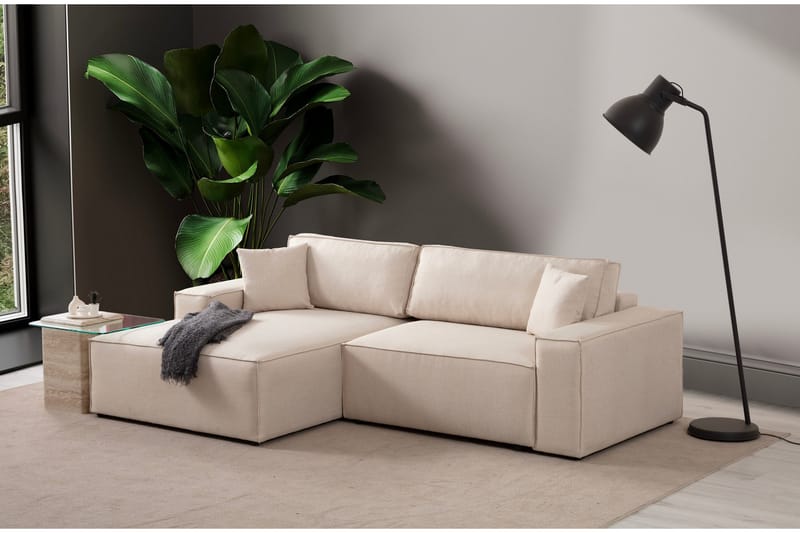 Kulmahenkilösohva Munehiro - Ecru - Huonekalut - Sohva - Vuodesohva