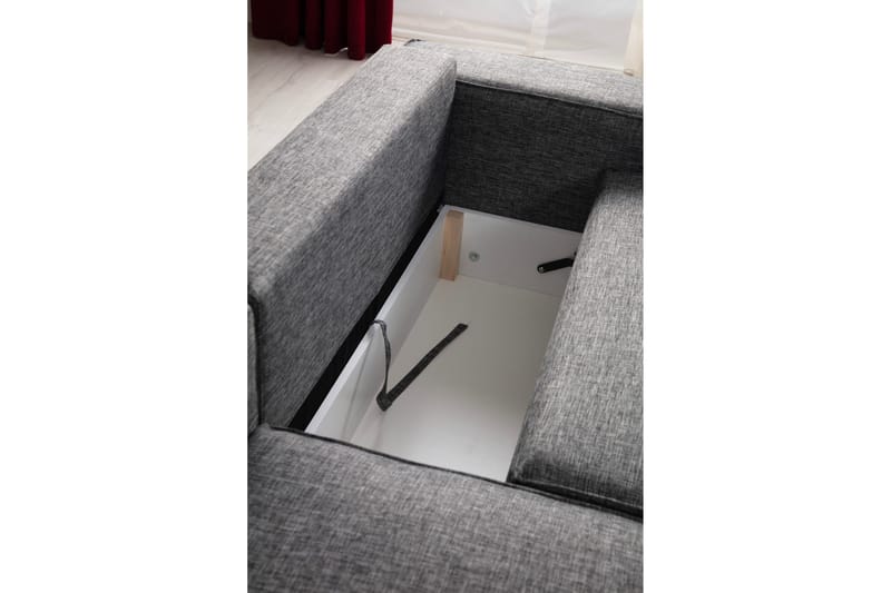 Kulmahenkilösohva Munehiro - Tummanharmaa - Huonekalut - Sohva - Vuodesohva