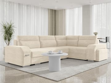 kulmasohva Alvares Nazar 225.01 Oikeakätinen - Beige - Huonekalut - Sohva - Vuodesohva