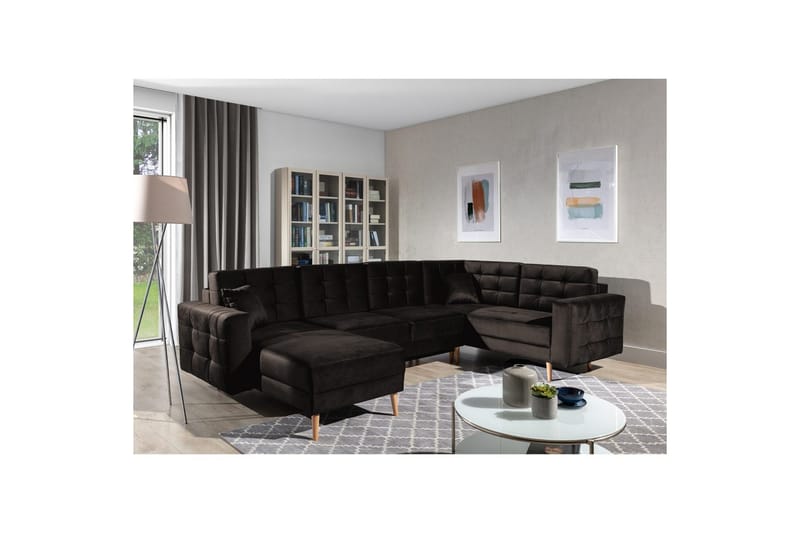 Kulmasohva Eltap Asgard U 326x202x93 cm, Monolith 29, Ruskea